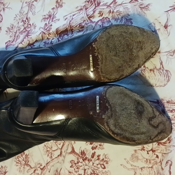 Cole Haan Nike Air heeled black leather boots women's size 8.5 - Picture 6 of 11